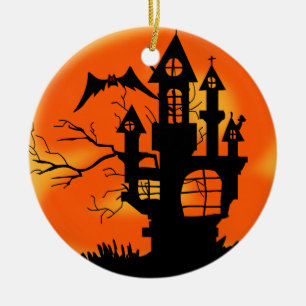 Halloween-Mond Keramikornament