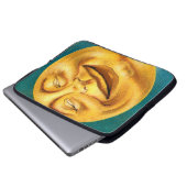 Halloween-Mond Laptopschutzhülle (Vorne Knopf)