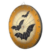 Halloween Mond mit Fledermäusen Dartscheibe (Vorderseite rechts)