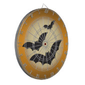 Halloween Mond mit Fledermäusen Dartscheibe (Vorderseite Links)