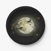 Halloween Mond Pappteller (Vorderseite)