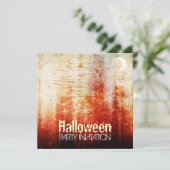 Halloween-Mondgrunge-Party Einladung (Stehend Vorderseite)