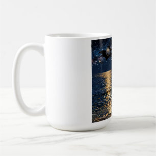 Halloween Mondlicht Strand Kaffeetasse