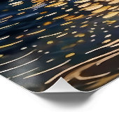 Halloween Mondlicht Strand Poster (Ecke)