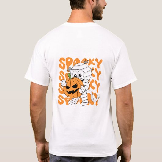Halloween Mondschein offenbart dunkle Geheimnisse T-Shirt (Rückseite)