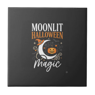 Halloween Mondscheint Oktober Magie Fliese