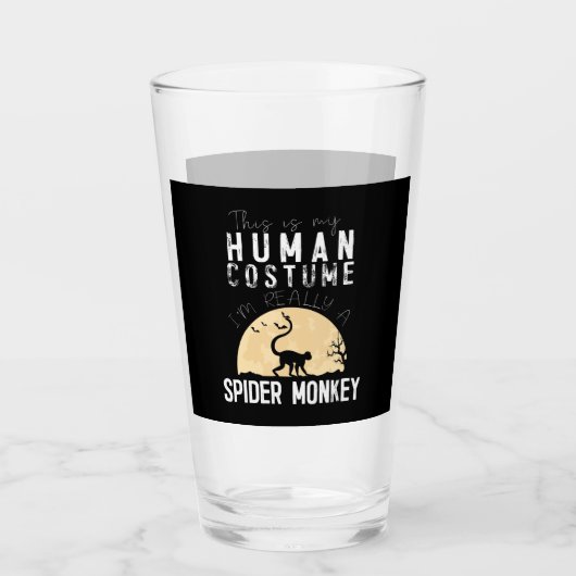 Halloween-Monkey-Creepy-Horror Glas (Vorderseite)