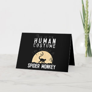 Halloween-Monkey-Creepy-Horror Karte