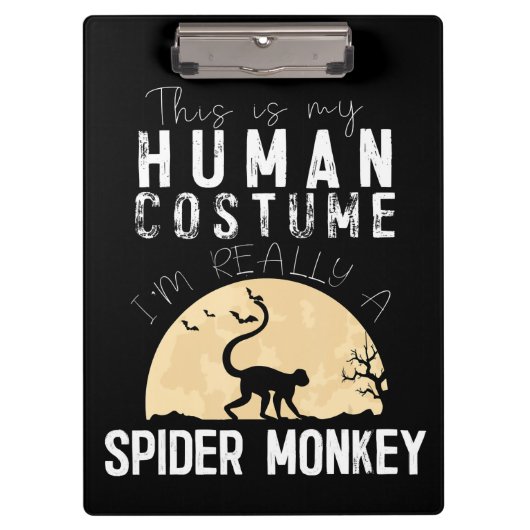 Halloween-Monkey-Creepy-Horror Klemmbrett (Vorderseite)