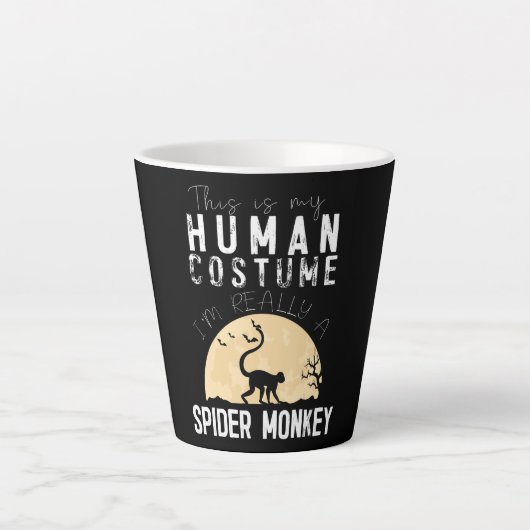 Halloween-Monkey-Creepy-Horror Milchtasse (Vorderseite)