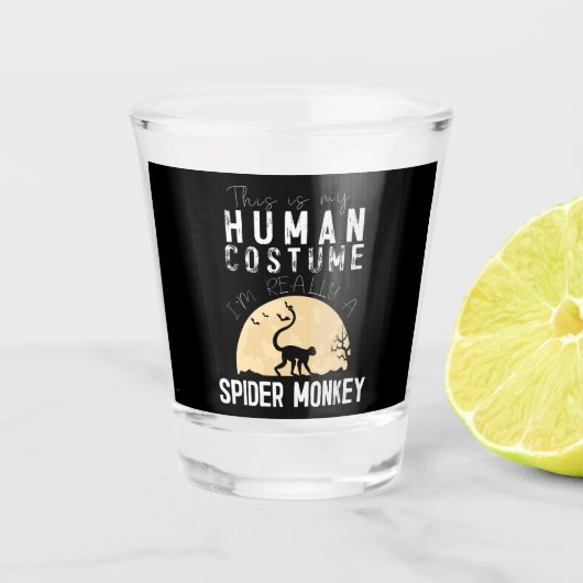 Halloween-Monkey-Creepy-Horror Schnapsglas (Vorderseite)