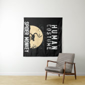Halloween-Monkey-Creepy-Horror Wandteppich (Beispiel (Horizontal))