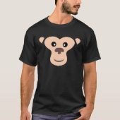 Halloween MONKEY Face Kostüme Kinder Easy MONKEY C T-Shirt (Vorderseite)
