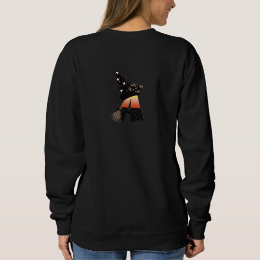 Halloween Monogram Letter A Sweatshirt (Rückseite)
