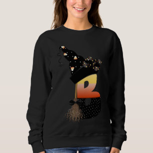 Halloween Monogram Letter B Sweatshirt