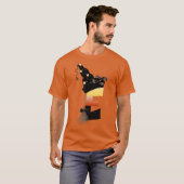 Halloween Monogram Letter E T-Shirt (Vorne ganz)