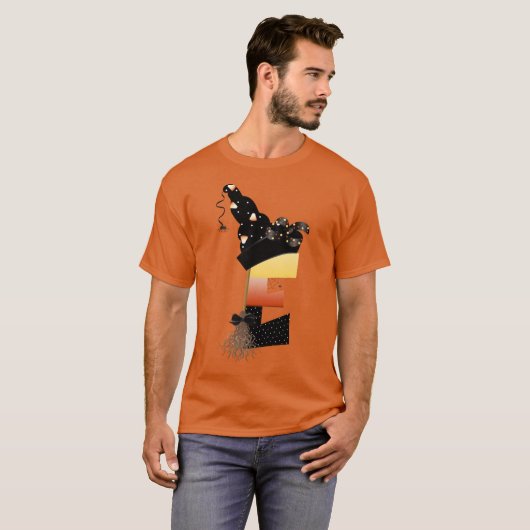 Halloween Monogram Letter E T-Shirt (Vorne ganz)