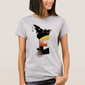 Halloween Monogram Letter E T-Shirt (Vorderseite)