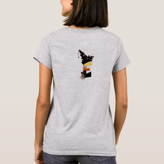 Halloween Monogram Letter E T-Shirt (Rückseite)