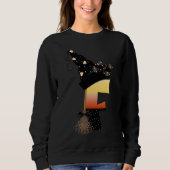 Halloween Monogram Letter F Sweatshirt (Vorderseite)