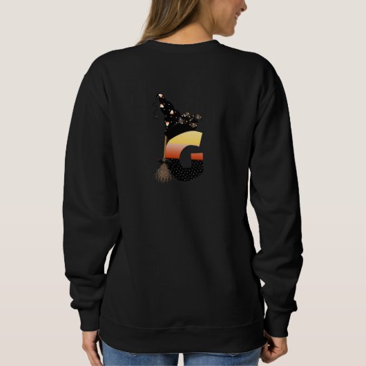 Halloween Monogram Letter G Sweatshirt (Rückseite)