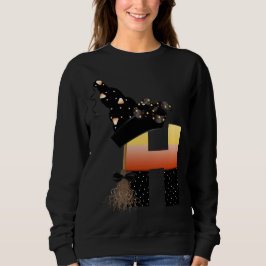 Halloween Monogram Letter H Sweatshirt