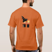 Halloween Monogram Letter H T-Shirt (Rückseite)