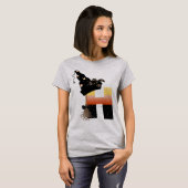 Halloween Monogram Letter H T-Shirt (Vorne ganz)