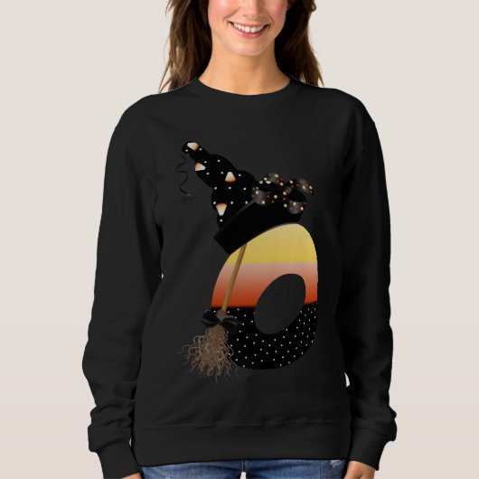 Halloween Monogram Letter O Sweatshirt (Vorderseite)