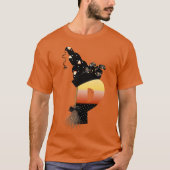 Halloween Monogram Letter P T-Shirt (Vorderseite)