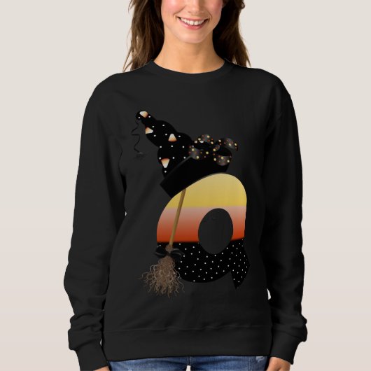 Halloween Monogram Letter Q Sweatshirt (Vorderseite)