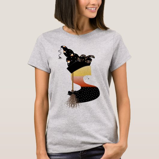 Halloween Monogram Letter S T-Shirt (Vorderseite)
