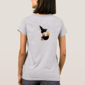Halloween Monogram Letter U T-Shirt (Rückseite)