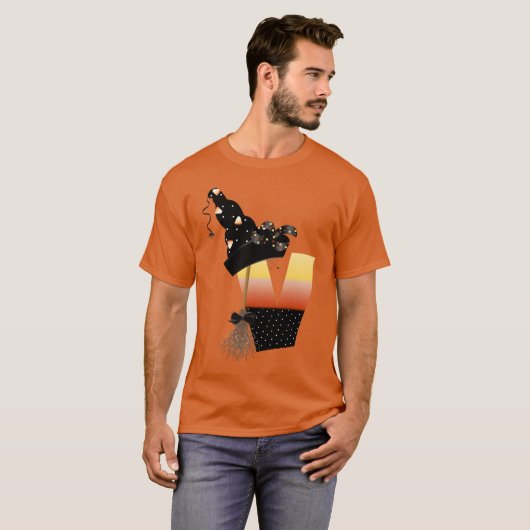 Halloween Monogram Letter V T-Shirt (Vorne ganz)
