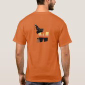 Halloween Monogram Letter W T-Shirt (Rückseite)