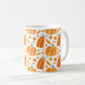 Halloween Monogram Pumpkin Coffee Tasse (VorderseiteRechts)