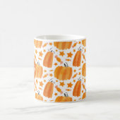 Halloween Monogram Pumpkin-Tasse Kaffeetasse (Mittel)