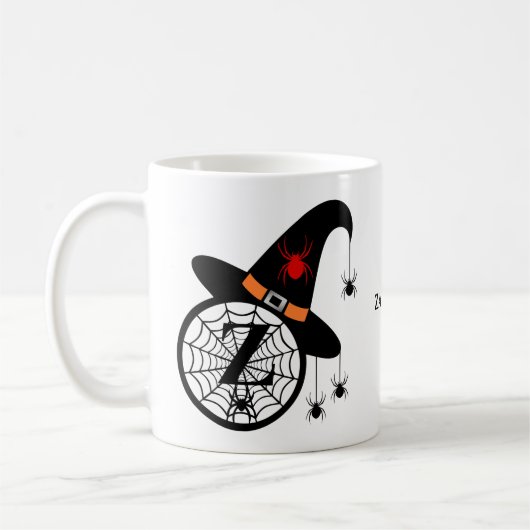 Halloween Monogram Z Witch's Hat spioniert deinen Kaffeetasse (Links)