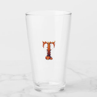 Halloween-Monogramm T Glas