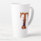 Halloween-Monogramm T Milchtasse (Rechte Ecke)
