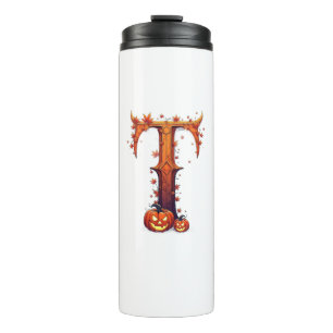 Halloween-Monogramm T Thermosbecher