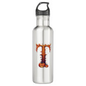 Halloween MonogramT Edelstahlflasche (Vorderseite)