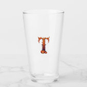 Halloween MonogramT Glas (Vorderseite)