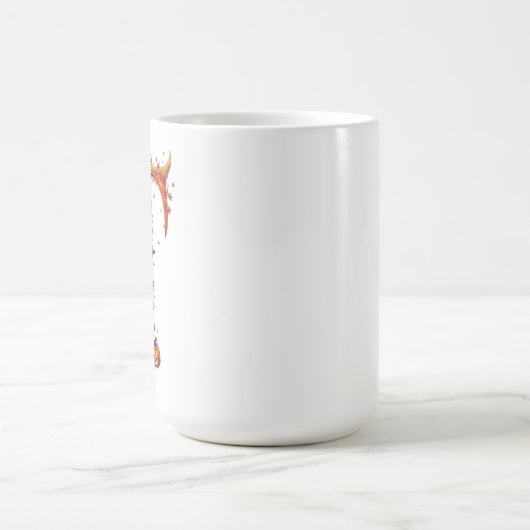Halloween MonogramT Kaffeetasse (Mittel)