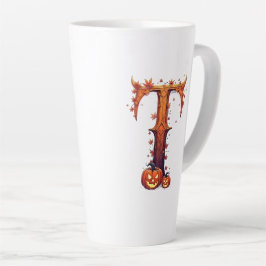 Halloween MonogramT Milchtasse (Rechte Ecke)