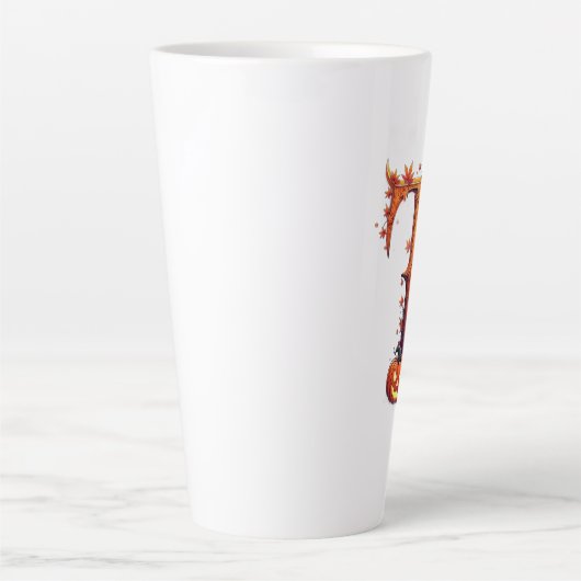 Halloween MonogramT Milchtasse (Vorderseite)