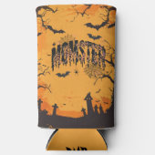 Halloween Monogramy Momster Spider and Bats Selters Dosenkühler (Vorderseite)