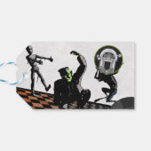 Halloween Monster Bash Party Geschenkanhänger (Rückseite Horizontal)