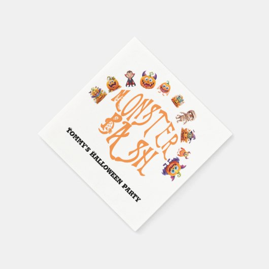 Halloween Monster Bash Serviette (Ecke)