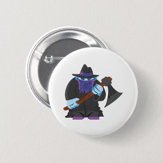 Halloween-Monster Button (Vorne & Hinten)